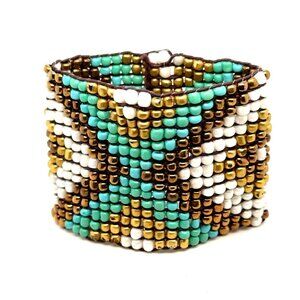 Beaded X Bracelet (c)‎
